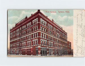 Postcard Hotel Spokane Washington USA