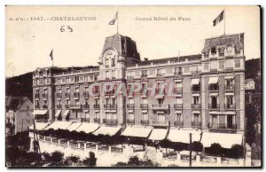 Old Postcard Auvergne Chatelguyon Grand hotel Park