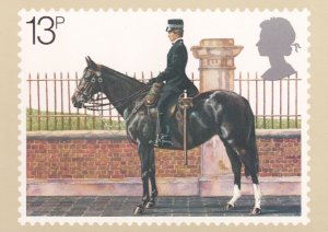 Policelady On Horse Policewoman Horseback Limited Edition Postcard