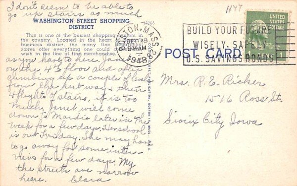 Washington Street Downtown Shopping District Boston, MA