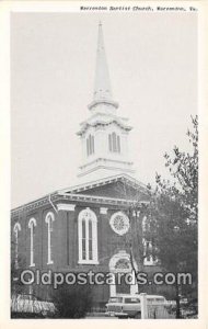 Warrenton Baptist Church Warrenton, VA, USA Unused 