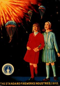 Paratrooper Pop Indian Fireworks Label Circa 1980s