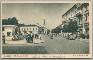 POLAND RADOM ul. ZEROMSKIEGO ANTIQUE POSTCARD