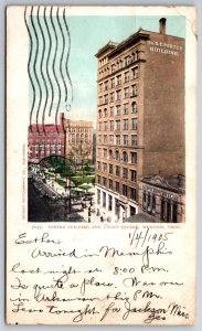 Detroit Pub~Memphis Tennessee~Porter Bldg & Court Square~PM 1906~Vtg Postcard