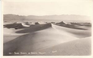 F6832 CA, Death Valley Sand Dunes Photo Postcard