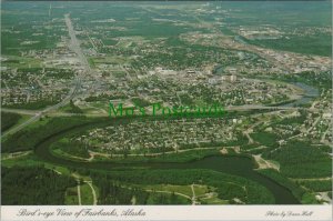 America Postcard - Bird's-Eye View of Fairbanks, Alaska  RR14213