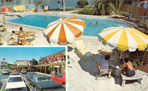 Treasure Island, FL Florida JOLLY ROGER MOTEL~BOATEL Pool View ROADSIDE Postcard