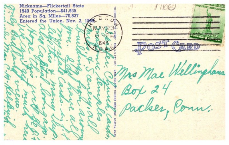 Greetings from North Dakota    LARGE LETTER