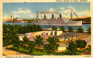 Cuba - Havana. Entrance to Port, Ampitheater