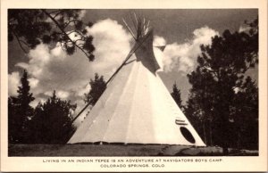 PC Indian Tepee at Navigators Boys Camp in Colorado Springs, Colorado Scouts