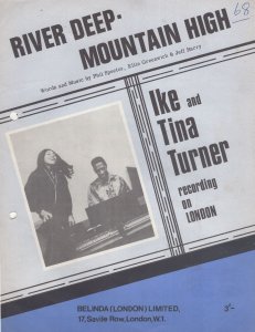 River Deep Mountain High Ike & Tina Turner Rare Sheet Music