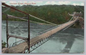State View~Air View Lewiston Bridge Niagara River Queenstown~Vintage Postcard