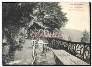 Old Postcard Luchon Fontaine D Amour