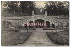 Old Postcard Chateau de Rochefort en Yvelines Staircase Florist