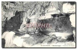 Old Postcard Dauphine Sassenage Interior of Tanks