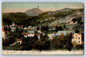 Royat Auvergne-Rhône-Alpes France Postcard Royat et le Puy de Dome 1915