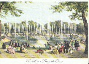 France Postcard - Versailles - Au Temps Jadis - Vue Du Bassin - Ref TZ2847