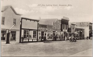 Bassano Alberta 2nd Avenue looking West Purcell Groceries Unused Postcard H20 