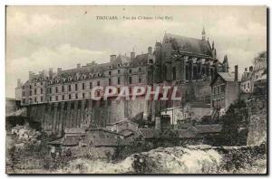 Thouars Old Postcard castle view (East Coast)