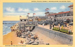 Crystal Palace Seawall And Boulevard - Galveston, Texas TX  