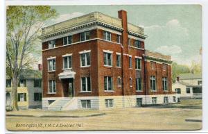 YMCA Building Bennington Vermont 1908 postcard