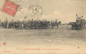 Military - Lunéville Garnison Sur le terrain Ecole d'Escadron -  02.90