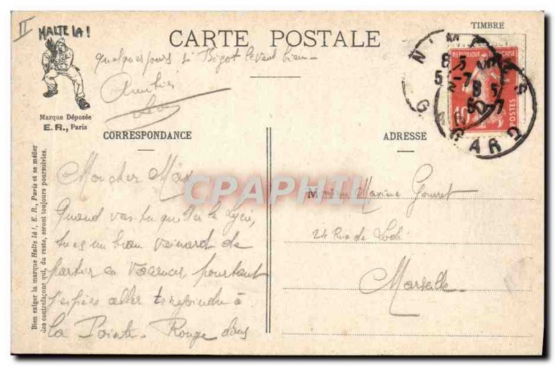 Old Postcard Militaria Canon A hornpipe