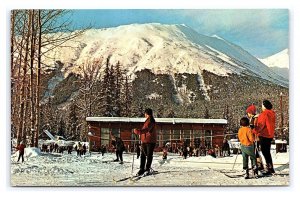 Novice Ski Slopes Mt. Alyeska Alaska Postcard Snow Skiing