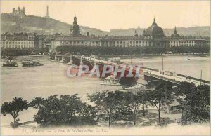 Old Postcard Lyon Guillotiere Bridge