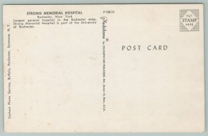 Rochester New York~Strong Memorial Hospital~Standard Chrome Postcard