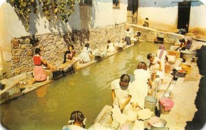 Public Washing Place (Los Lavaderos) Taxco, Mexico c1950s Vintage Postcard