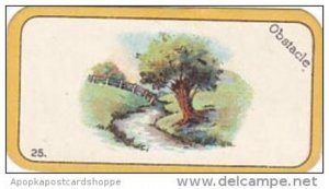 Carreras Cigarette Card Greyhound Racing Game No 25 Obstacle