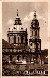 Czech Republic Prague St Nicholas Church Vintage Postcard 09.95