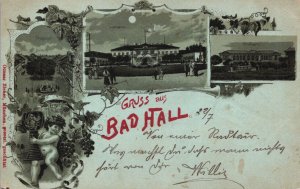 Austria Bad Hall Promenade, Kurhaus and Trinkhalle Vintage Postcard C341