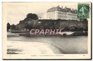 Old Postcard Sand Castle and the Dam