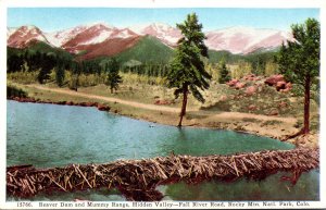 Colorado Rocky Mountains Hidden Valley Fall River Road Beaver Dam and Mummy R...