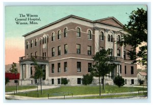 Winona General Hospital Minnesota Circa 1910 Vintage Antique Postcard 