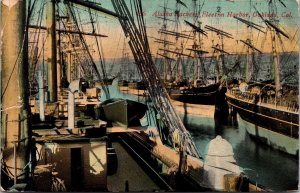 Postcard Alaska Hackers' Fleet in Harbor, Oakland, California