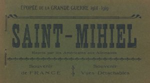 Saint Mihiel 24x WW1 War French Antique Postcard Book