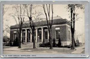 Napoleon Ohio 1940s Postcard US Post Office