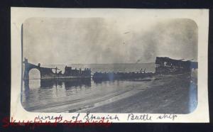 THE PHILIPPINES PHILIPPINE ISLANDS SPANISH BATTLESHIP SHIP WRECK WWI PHOTOGRAPH