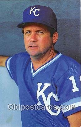 Baseball Kansas City Royals Manager Unused 