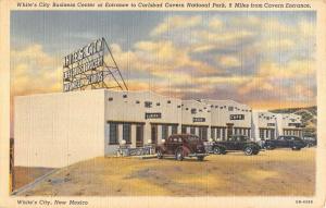 Whites City New Mexico Business Center Carlsbad Cavern Antique Postcard K21548 