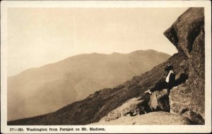 Mt. Washington From Parapet on Mt. Madison SHOREY 57 Real Photo Postcard