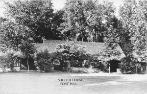 G91/ Fort Hill Ohio RPPC Postcard 1959 Nativer American Indian Shelter  10