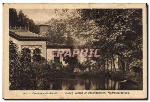 Old Postcard Divonne les Bains Source Vidard Establishment and hydrotherapy