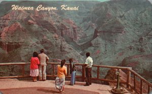 Vintage Postcard 1964 Waimea Canyon Kauai Grand Canyon From Puukapele Lookout HI