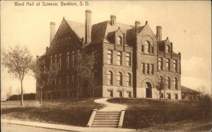 Yankton South Dakota SD Ward Hall of Science 1900s-10s Postcard
