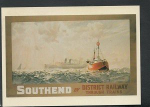 Advertising Postcard - Southend By District Railway Through Trains  T7591