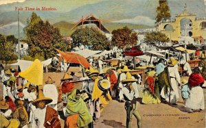 TIEMPO JUSTO EN MÉXICO~FAIR TIME IN MEXICO-1910s UNDERWOOD & UNDERWOOD POSTCARD